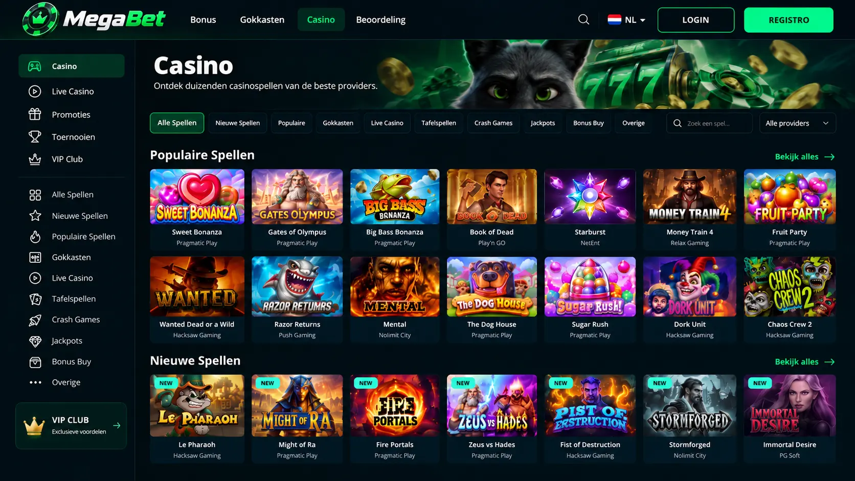 MegaBet Casino Nederland: Slots, Live Casino en Bonussen image 3